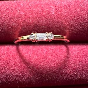 💍 🌟Melanie Casey Morse Code (R) 14K Gold Ring 🌟 💍 Size 6 BRAND NEW 🎄 🎁